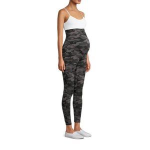 COPY - Women's Maternity Leggings, size S, grey camo, over bump, Time and Tru
